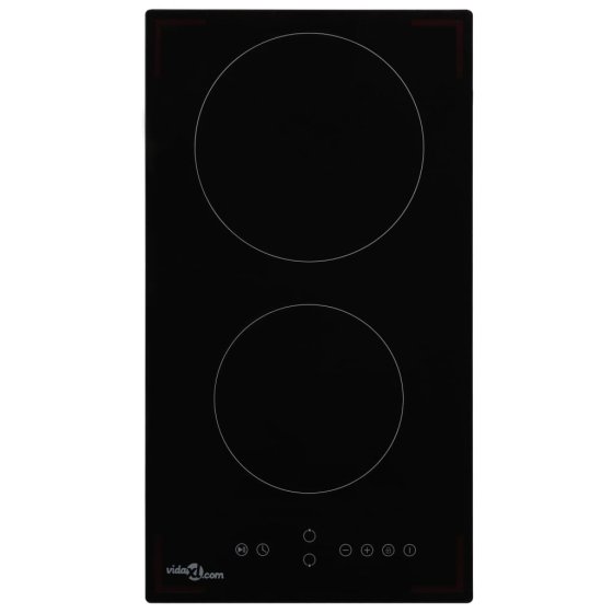 Vitrocerámica con 2 quemadores control táctil 3000 W