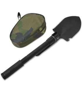 Pala plegable acero de carbono negra