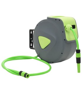 Carrete de manguera retráctil automático de pared 20+2 m