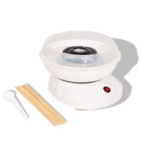 Máquina de algodón de azúcar 480 W blanca