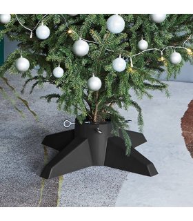 Soporte para árbol de Navidad gris 55,5x55,5x15 cm