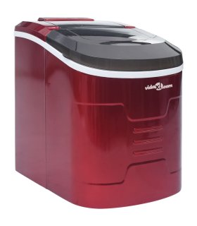 Máquina para hacer cubitos de hielo rojo 2,4 L 15 kg / 24 h