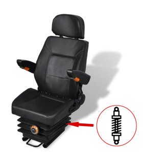 Asiento de tractor con suspensión