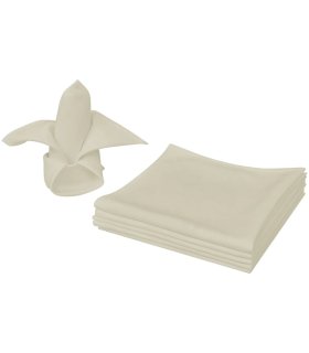 Servilletas 25 unidades crema 50x50 cm