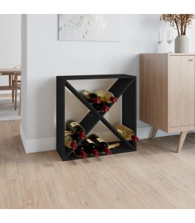 Solid pine wood wine rack, elegant storage solution