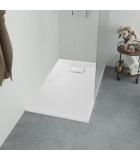 Plato de ducha SMC blanco 90x80 cm