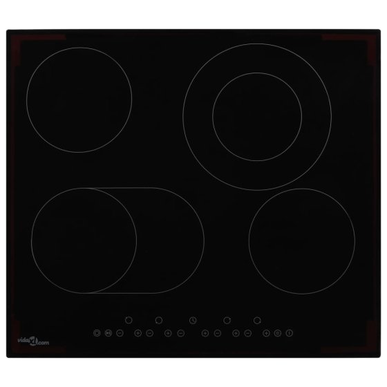 Vitrocerámica con 4 quemadores control táctil 6600 W