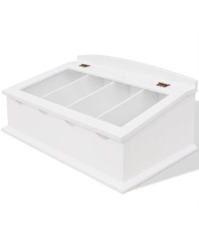 Cubertero estilo barroco MDF blanco