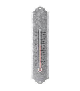 Esschert Design Termómetro de pared de zinc 30 cm OZ10