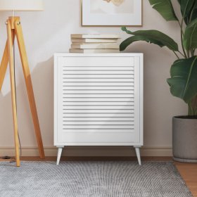 Puerta de armario de lamas madera pino blanco 61,5x59,4 cm