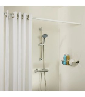 Sealskin Barra telescópica para cortina de ducha blanco 125-220 cm
