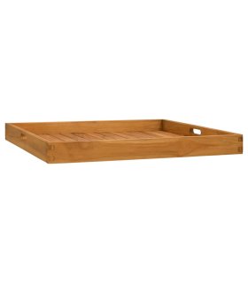 Bandeja de madera de teca maciza 70x70 cm