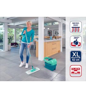 Leifheit Juego de mopa Profi con carrito verde XL 55096