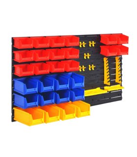 Organizador de herramientas de garaje de montaje en la pared