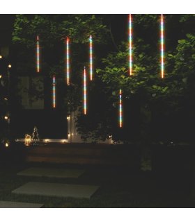 Luces meteorito 8 uds de colores 288 LEDs interior exterior
