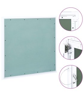 Panel de acceso marco de aluminio y placa de yeso 700x700 mm